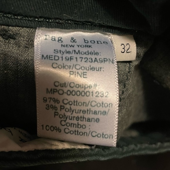 Rag and Bone Classic Fit Pine Chino Pants Size 32 - Picture 11 of 13